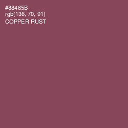 #88465B - Copper Rust Color Image