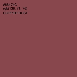 #88474C - Copper Rust Color Image