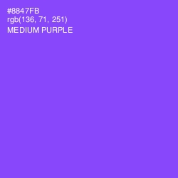 #8847FB - Medium Purple Color Image