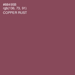 #88495B - Copper Rust Color Image