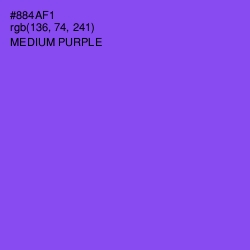 #884AF1 - Medium Purple Color Image