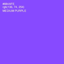 #884AFE - Medium Purple Color Image
