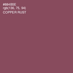 #884B5E - Copper Rust Color Image