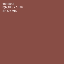 #884D45 - Spicy Mix Color Image