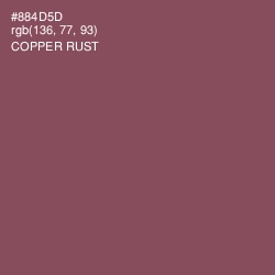 #884D5D - Copper Rust Color Image