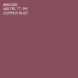 #884D5E - Copper Rust Color Image