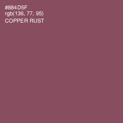 #884D5F - Copper Rust Color Image