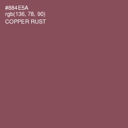 #884E5A - Copper Rust Color Image