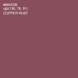 #884E5B - Copper Rust Color Image