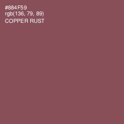 #884F59 - Copper Rust Color Image