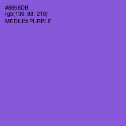 #8858DB - Medium Purple Color Image