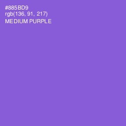 #885BD9 - Medium Purple Color Image