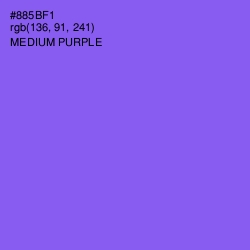 #885BF1 - Medium Purple Color Image