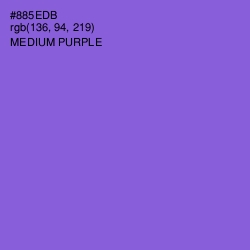 #885EDB - Medium Purple Color Image