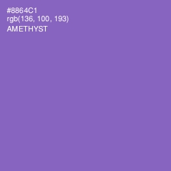 #8864C1 - Amethyst Color Image