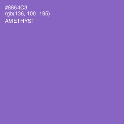 #8864C3 - Amethyst Color Image