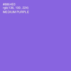 #8864E0 - Medium Purple Color Image