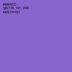 #8865CC - Amethyst Color Image