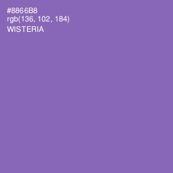 #8866B8 - Wisteria Color Image