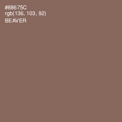 #88675C - Beaver Color Image