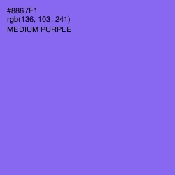 #8867F1 - Medium Purple Color Image