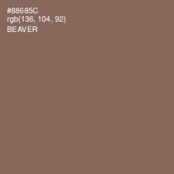 #88685C - Beaver Color Image