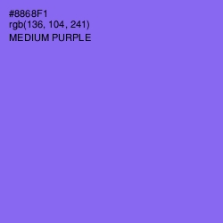 #8868F1 - Medium Purple Color Image