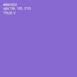 #8869D2 - True V Color Image