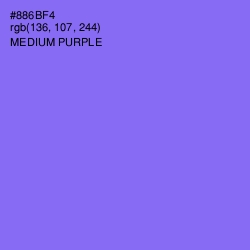 #886BF4 - Medium Purple Color Image