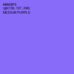 #886BF9 - Medium Purple Color Image