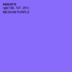 #886BFB - Medium Purple Color Image