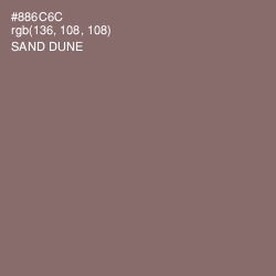#886C6C - Sand Dune Color Image