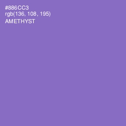 #886CC3 - Amethyst Color Image