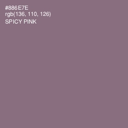 #886E7E - Spicy Pink Color Image