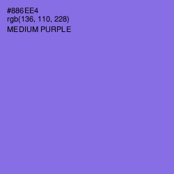 #886EE4 - Medium Purple Color Image