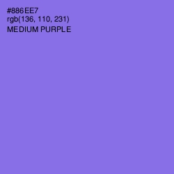 #886EE7 - Medium Purple Color Image