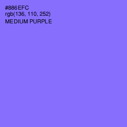 #886EFC - Medium Purple Color Image