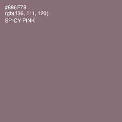 #886F78 - Spicy Pink Color Image