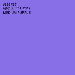 #886FE7 - Medium Purple Color Image