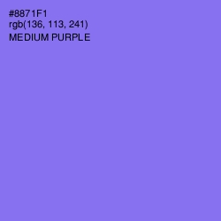 #8871F1 - Medium Purple Color Image