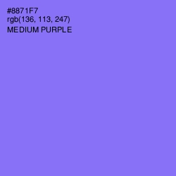 #8871F7 - Medium Purple Color Image