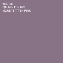 #887386 - Mountbatten Pink Color Image