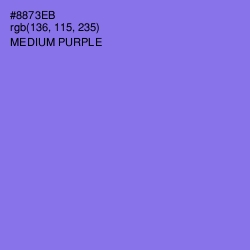 #8873EB - Medium Purple Color Image