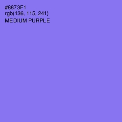 #8873F1 - Medium Purple Color Image