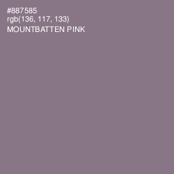 #887585 - Mountbatten Pink Color Image