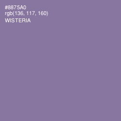 #8875A0 - Wisteria Color Image