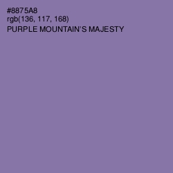 #8875A8 - Purple Mountain's Majesty Color Image