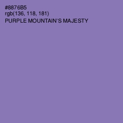 #8876B5 - Purple Mountain's Majesty Color Image