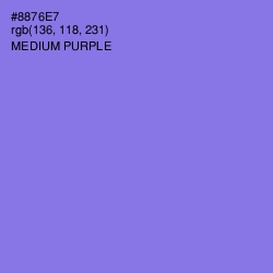 #8876E7 - Medium Purple Color Image