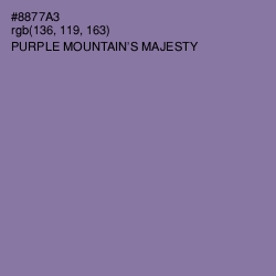 #8877A3 - Purple Mountain's Majesty Color Image